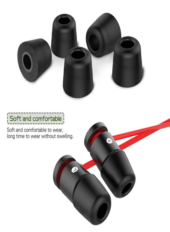 New Bee [6 Pairs] Earphone Tips New Bee 12pcs Replacement Earbud Tips Blocking Out Ambient Noise Memory Foam Earbuds Inner 4.9mm for in-Ear Headphones with 5mm-7mm Tips (Black, S/M/L) - Image 3