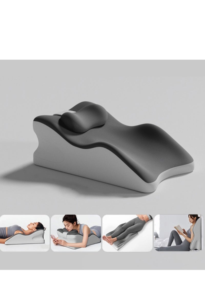 Ergonomic Wedge Pillow for sleep apnea Surgery Pillow ，Scientific Zoning Design for Effective Shoulder，Memory Foam Body Pillow for Elevation,Pregnancy,Reading,Back & Knee Support,Breathing ,Washable Cover  - Image 1