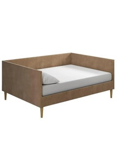 2 Seater Sofa Bed  Velvet 200×100×120 cm - Brown