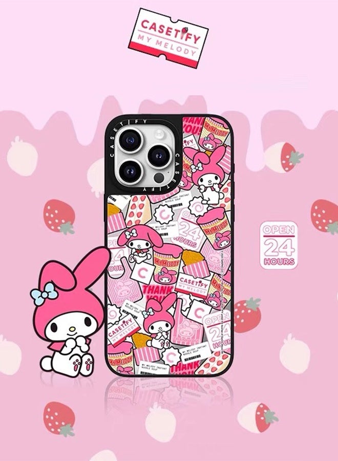 Casetify For iPhone 15 Pro Case -Pink Melody Kulomi Design Protective Case,Cartoon Anime iPhone Case - Image 2