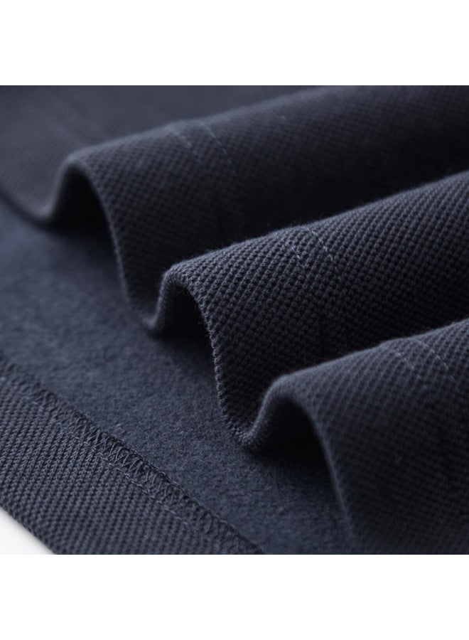 Firs Autumn Men's Long Sleeve Polo Brushed Xinjiang Cotton Versatile Business Casual Classic Solid Color Stand Collar Shirt - Image 2