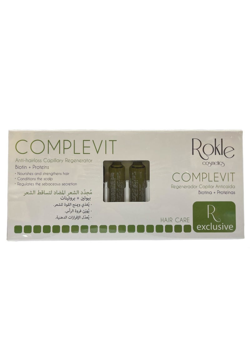 ROKLE - Complevit Ampoules anti hair loss Biotina & Proteinas - Image 1