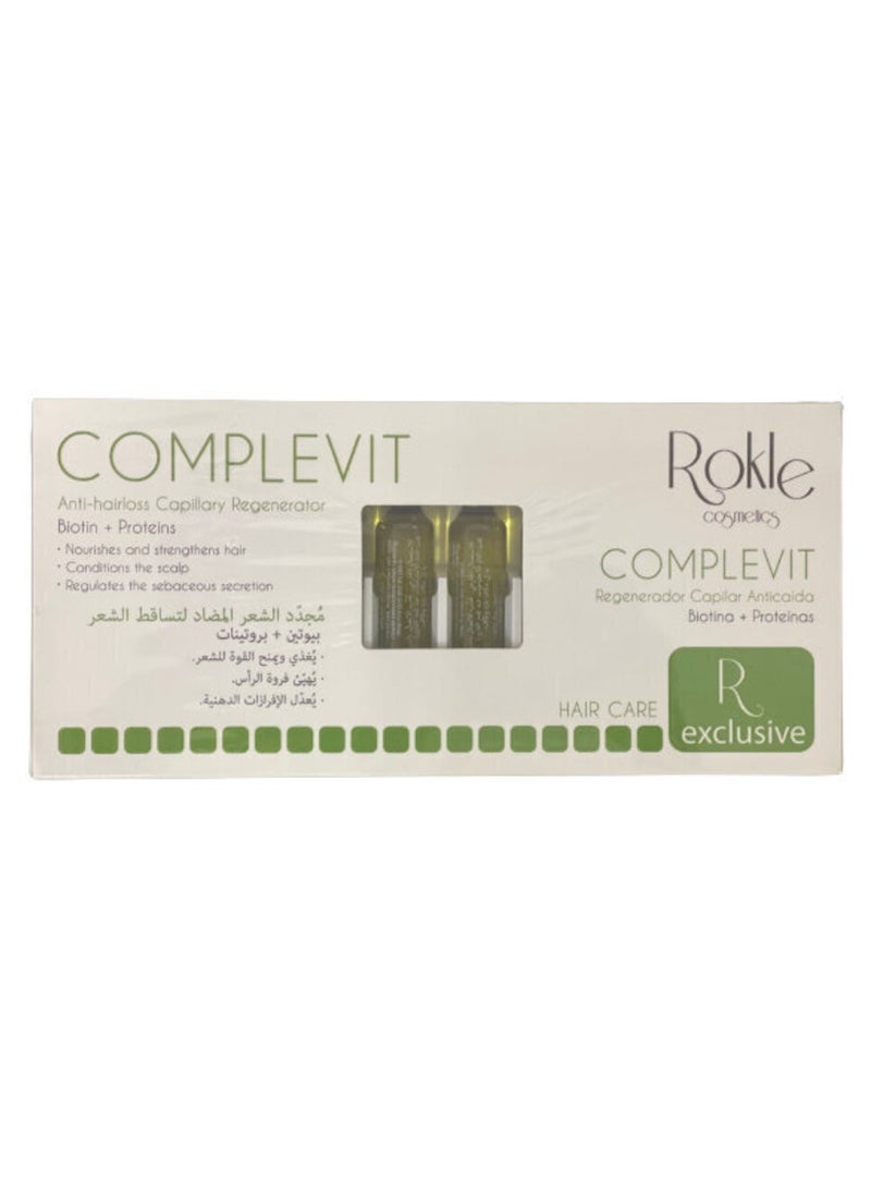 ROKLE - Complevit Ampoules anti hair loss Biotina & Proteinas - Image 1