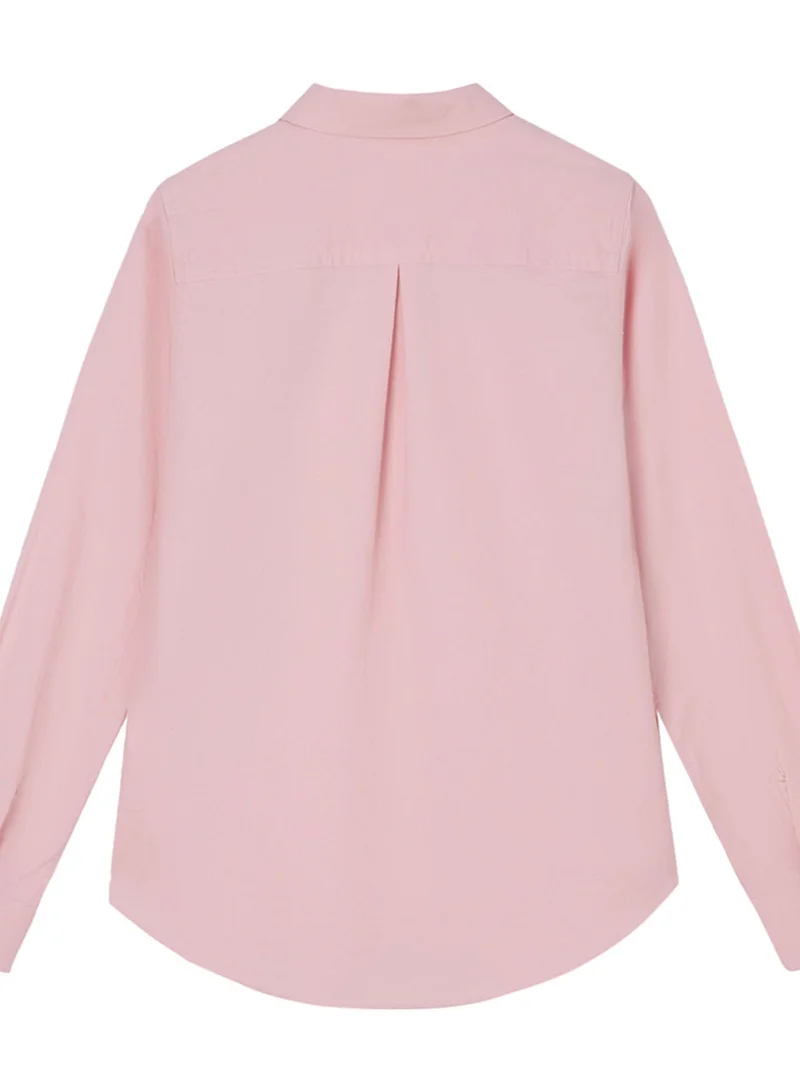 GIORDANO  Women’s Slim Oxford Shirt with Embroidery for Women | Best Price UAE