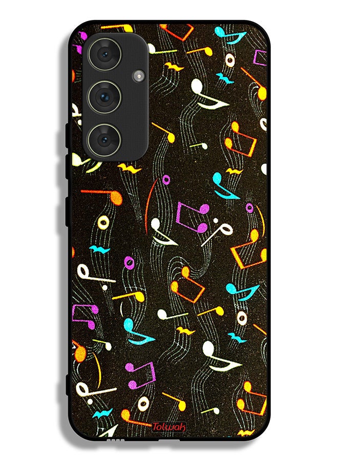 Tolwak Samsung Galaxy A54 5G Protective Case Cover Music Fabric Pattern - Image 1