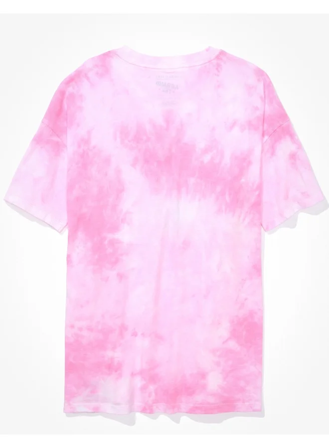 American Eagle AE Oversized Pink Floyd Graphic Tee
