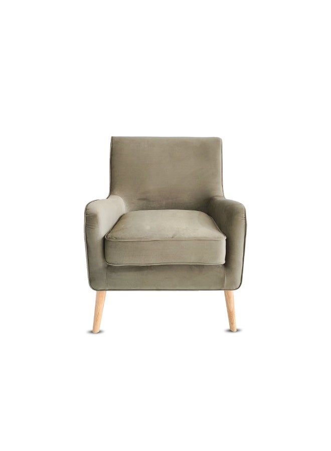 ROTAI Shelley Armchair with 2-Year Warranty | Soft Fabric Accent Chair | D28 High-Density Foam | Spring Support | Pine & Plywood Frame | Compact Modern Lounge Chair for Living Room. - Image 1