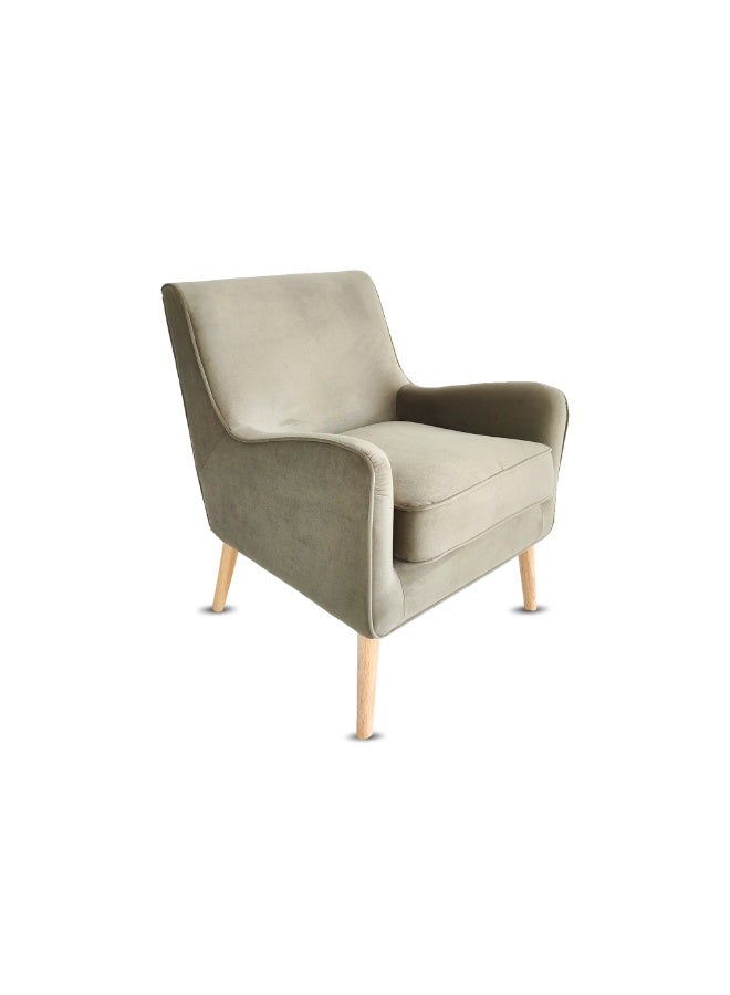 ROTAI Shelley Armchair with 2-Year Warranty | Soft Fabric Accent Chair | D28 High-Density Foam | Spring Support | Pine & Plywood Frame | Compact Modern Lounge Chair for Living Room. - Image 2