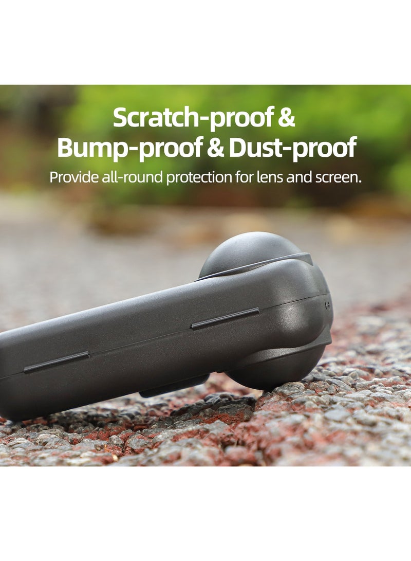 Sunnylife حقيبة حمل لـ Insta 360 X5، حقيبة واقية قابلة للحمل، غلاف صلب لحماية السفر مع حزام للمعصم - Image 4