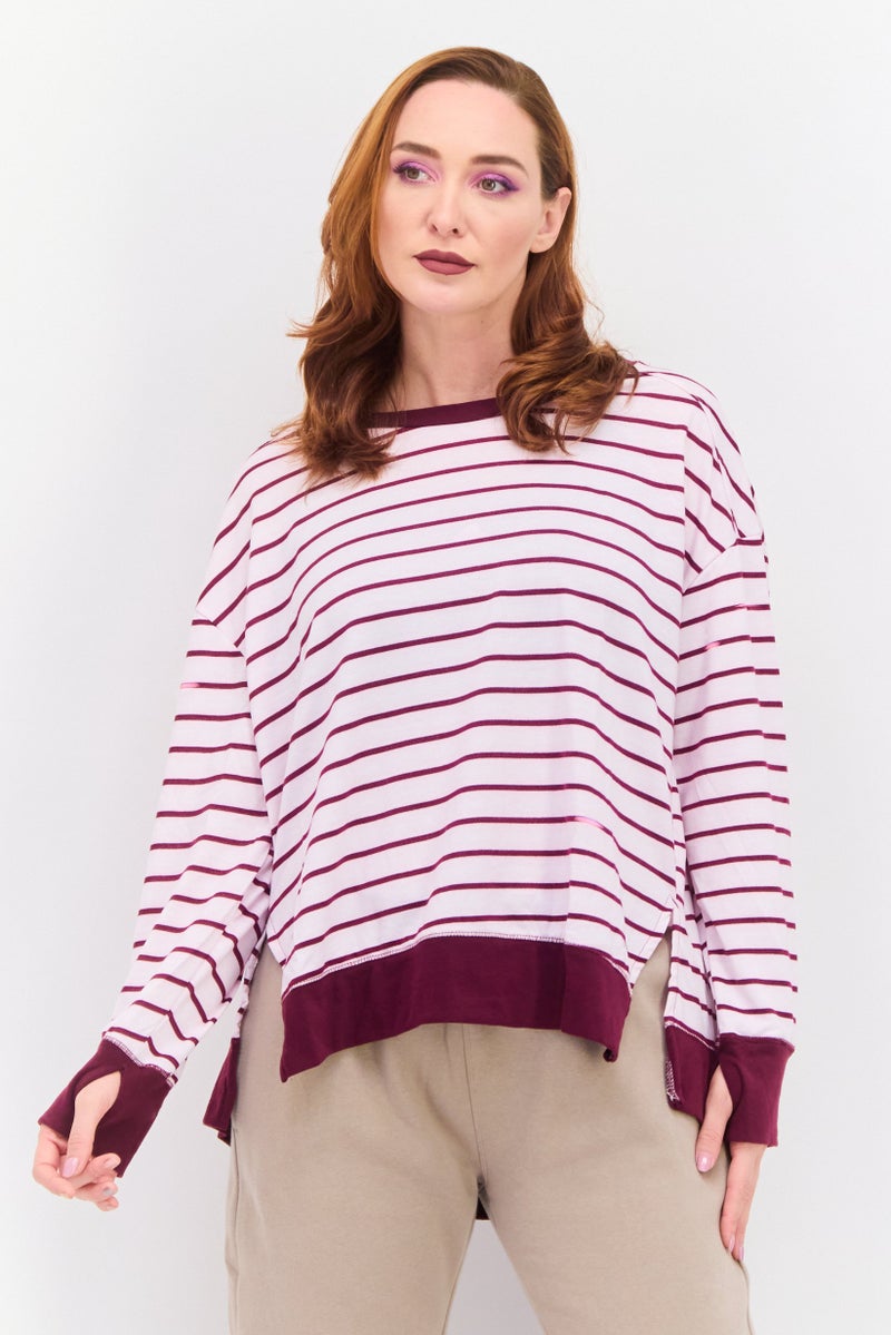 Jones New York Women Sportswear Fit Long Sleeve Outdoor, Pink - Image 1