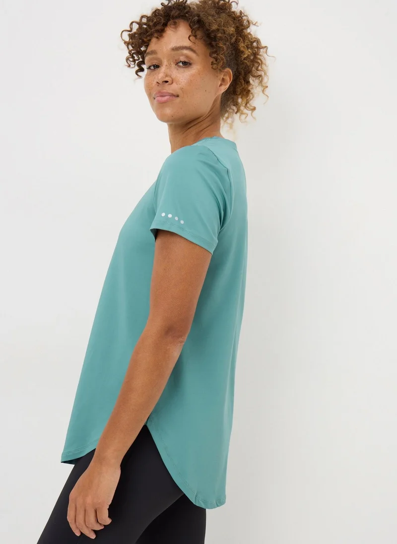 Matalan Souluxe Arctic Blue Longerline T-Shirt