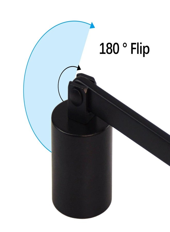 Flylin Candle Snuffer, Stainless Steel Elegant Candle Extinguisher with Long Handle, Straight Tube Candlesnuffers Extinguish for Tea Light Candles Fireplace Church Wedding Candle (Black) - Image 3