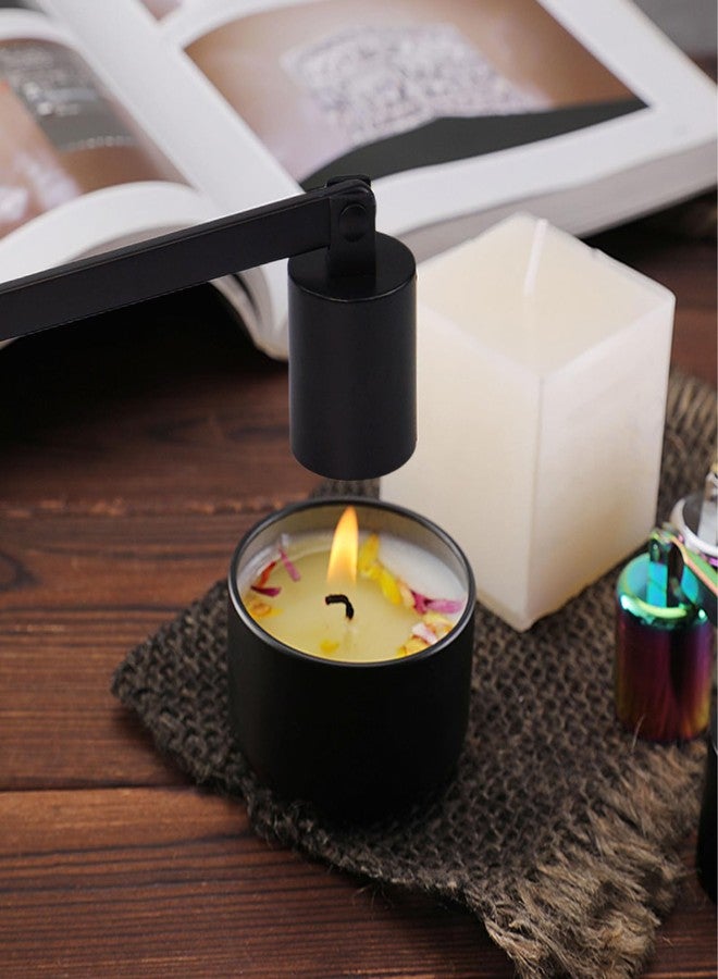Flylin Candle Snuffer, Stainless Steel Elegant Candle Extinguisher with Long Handle, Straight Tube Candlesnuffers Extinguish for Tea Light Candles Fireplace Church Wedding Candle (Black) - Image 5
