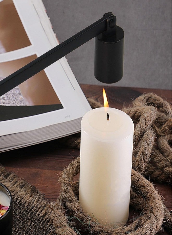 Flylin Candle Snuffer, Stainless Steel Elegant Candle Extinguisher with Long Handle, Straight Tube Candlesnuffers Extinguish for Tea Light Candles Fireplace Church Wedding Candle (Black) - Image 4