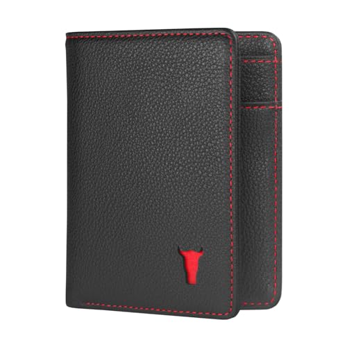 TORRO Top Grain Genuine Leather Wallet for Men | RFID Blocking | Ultra Slim Bifold USA Leather Wallet | Holds Up to 10 Credit Cards | Microfiber Lined | Gifts for Him (Black) - Image 1