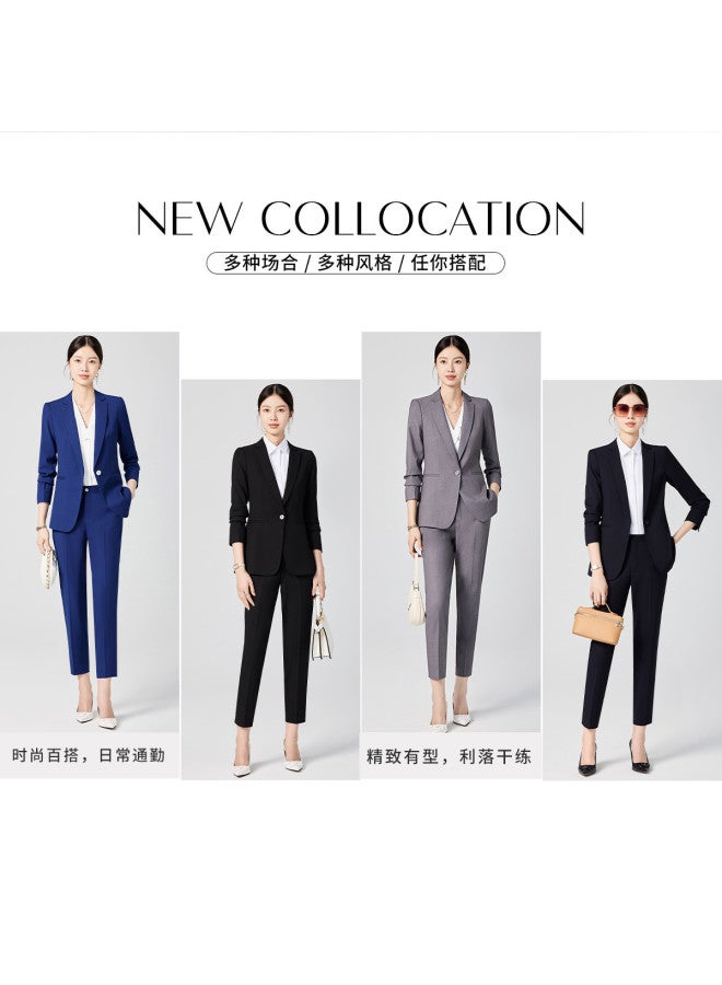 ROMON Women'S Two-Piece Set, Versatile Business Fashion, Commuting And Workplace Two-Piece Set For Women - Image 4