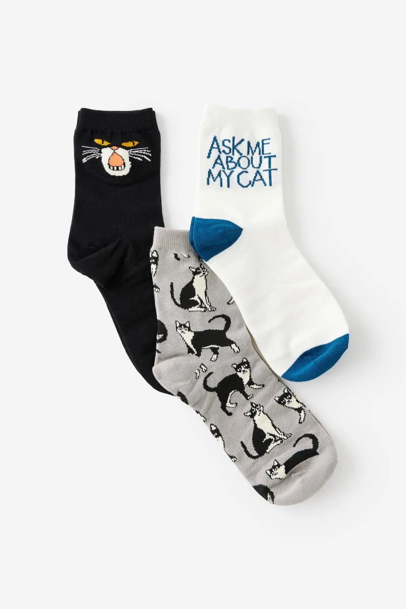 Typo 3 Pack Of Socks