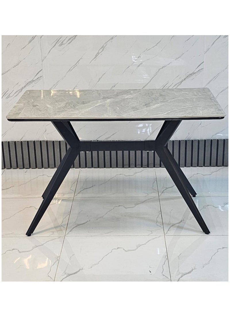 Modern Dining Table Ceramic Top 120*70*75 CM - Image 3