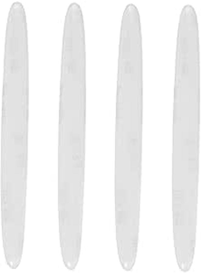 4Pcs Car Door Edge Guards Scratch Resistant Bumper Protection Strips Black - Image 1