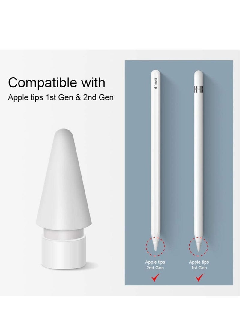Stylus Tips Compatible for Apple iPad Pro pencil iPencil Nibs Replacement Pen 1st Gen 2nd Generation High Sensitivity and Support Pressure-Sensitive Operation 2 Pack - Image 2
