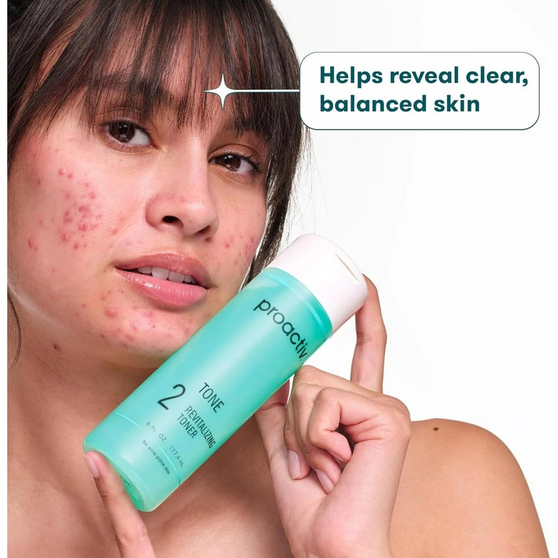 Proactiv تونر مرطب للوجه من بروأكتيف للبشرة الحساسة - تونر خالي من الكحول للعناية بالوجه - تركيبة حمض الجليكوليك وهدب الساحرة لتضييق المسام - تونر لحب الشباب لتوازن البشرة وإزالة الشوائب، 4 أونصات. - Image 3