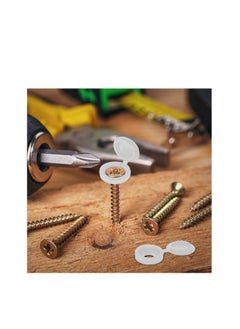 SYOSI Hinged Screw Cover Caps Plastic Screw Caps Fold Screw Snap Covers Washer Flip Tops  - Image 2