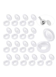 SYOSI Hinged Screw Cover Caps Plastic Screw Caps Fold Screw Snap Covers Washer Flip Tops  - Image 1