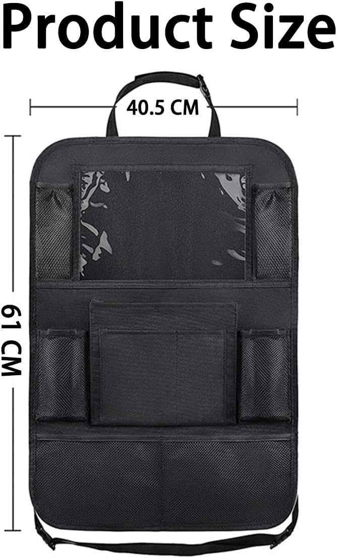 JNNJ Pack of 2 Car Backrest Protectors - Waterproof Oxford Cloth Organiser for Children's Toy Storage - Image 2