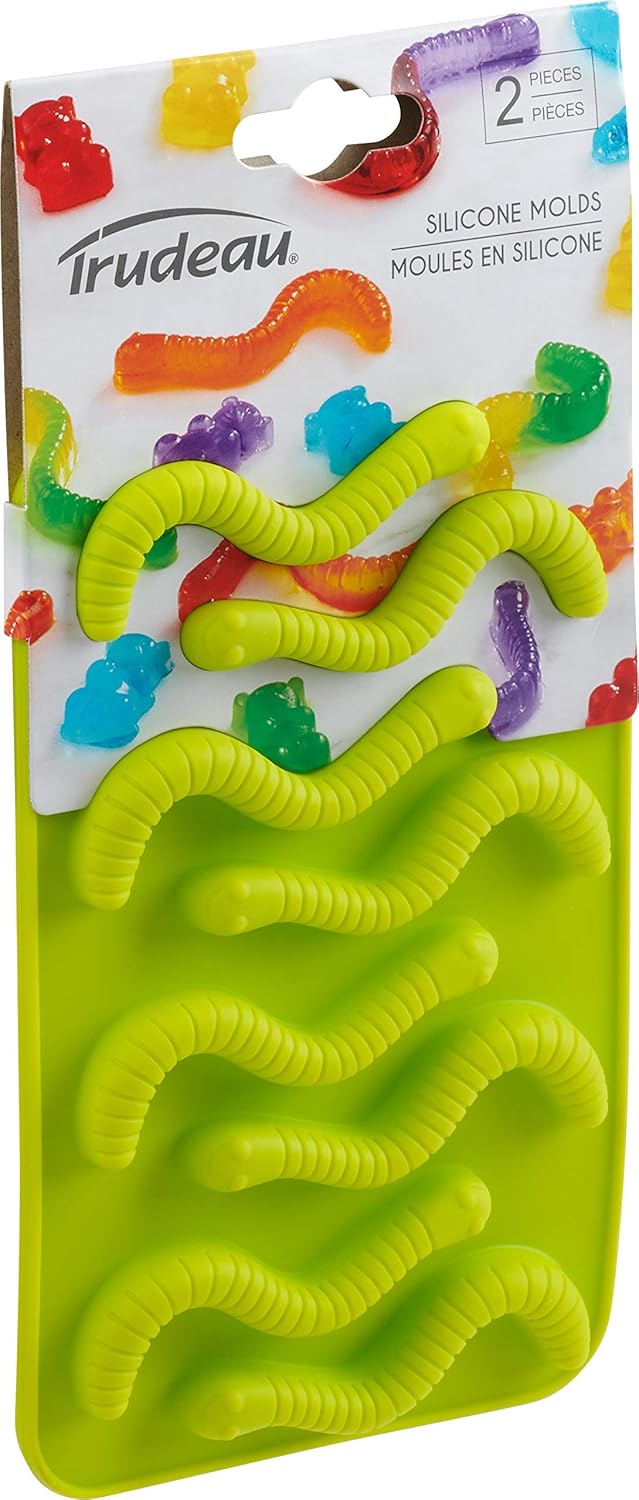 Trudeau Maison Silicone Chocolate Mold 2PkgGummy Worms - Image 2