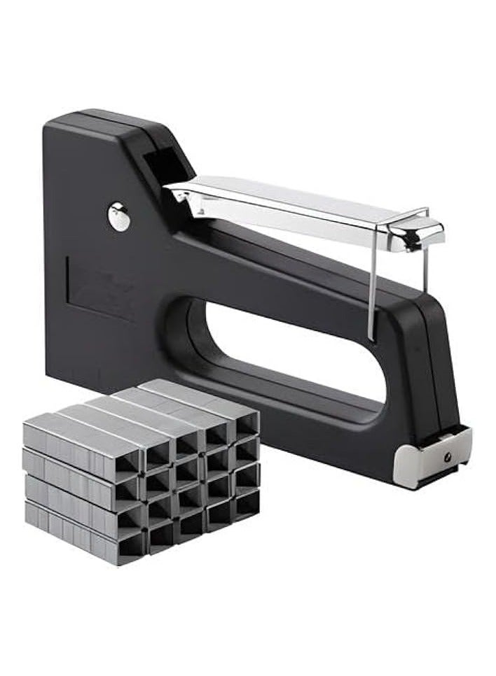 PROMASS Heavy Duty Stapler for Wood, Manual Industrial Stapler with Ergonomic Grip, Professional Tacker for Upholstery, Carpentry, and DIY Projects, Compatible with 6mm Staples - assorted color - Image 4