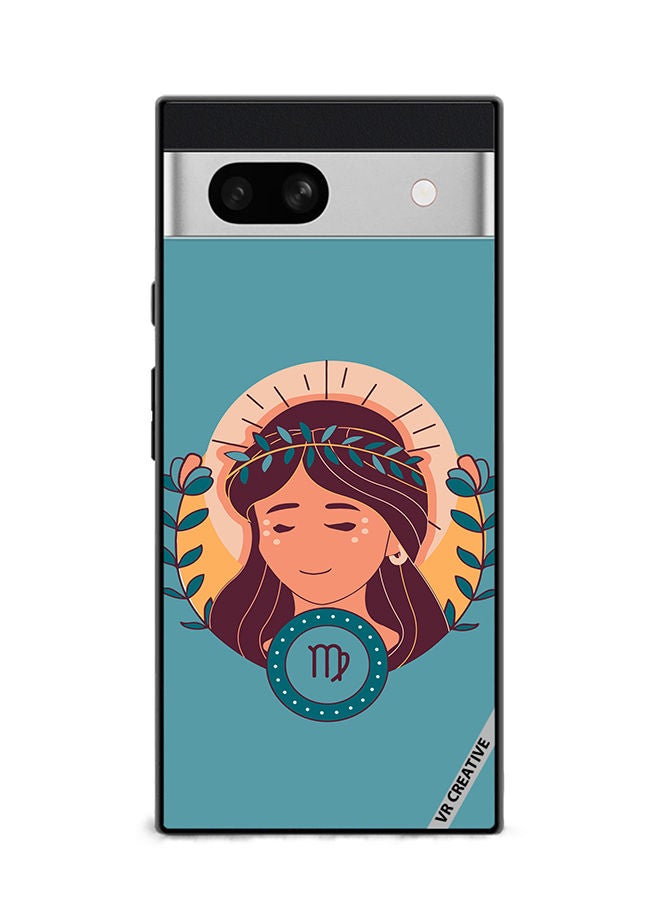 VR CREATIVE Protective Case Cover For Google Pixel 7a Virgin Zodiac Signs Design Multicolour - Image 1