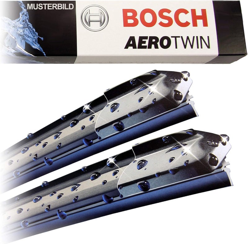 Bosch Wiper Blade Aerotwin A843S, Length: 550mm/550mm – Set of Front Wiper Blades - Only for Left-Hand Drive (EU) - Image 4