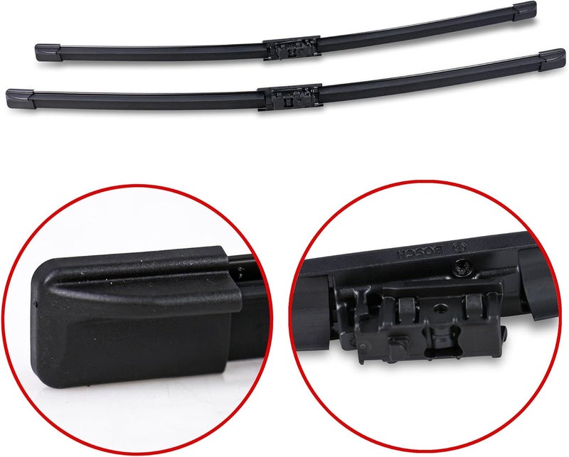 Bosch Wiper Blade Aerotwin A843S, Length: 550mm/550mm – Set of Front Wiper Blades - Only for Left-Hand Drive (EU) - Image 3