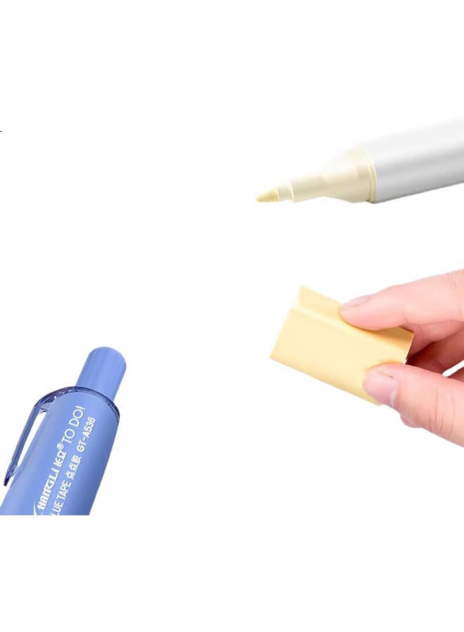 Changli Gradient Push-Button Dotted Glue, High-Value Correction Tape, Strong Pointed Double-Sided Tape, Children'S Craft, Large Capacity Journal Tape, Elementary School Student Error Correction, Sticky Notes, High-Adhesive Traceless - Image 2