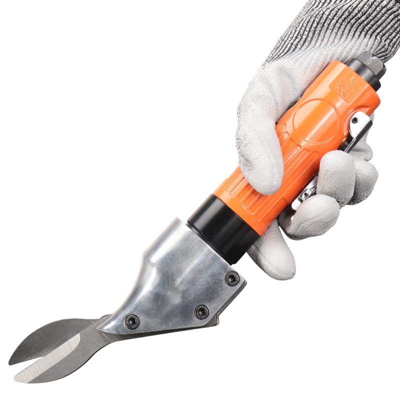 Baisiky 18 Gauge Pneumatic Metal Shear Cutter 2Blade Pneumatic Scissor Metal Stainless Steel Sheet Metal Cutting Tools Industrial Air Cutter for Iron Aluminum Sheet Screen Mesh