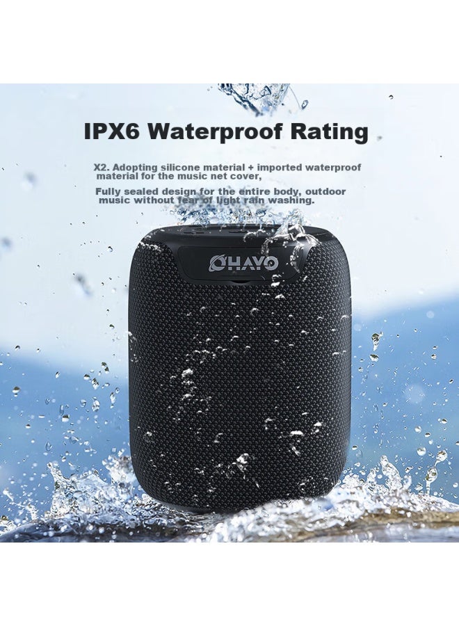 OHAYO X2 Speaker Bluetooth Speaker Large Horn 3d Surround High-power Volume Ultra-heavy Bass Outdoor Waterproof Portable Personal Home Mini Cannon - Image 1