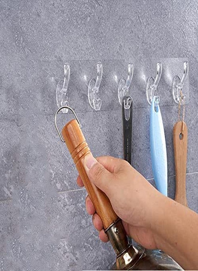 CPEX Adhesive Sticker Multi-Purpose 5 Hook for Hanging Strong Stick-on Hook for Wall Hangers - Image 3