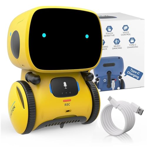 98K Robot Toys for Girls and Boys Rechargeable Touch and Voice Control Robots Interactive Talking Smart Partner and Teacher with Singing Dancing STEM Toy Gifts for Kids Age 3 and Up - Image 1