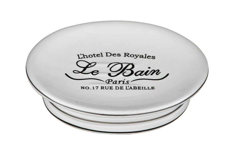 Premier Housewares Le Bain Soap Dish  White Ceramic