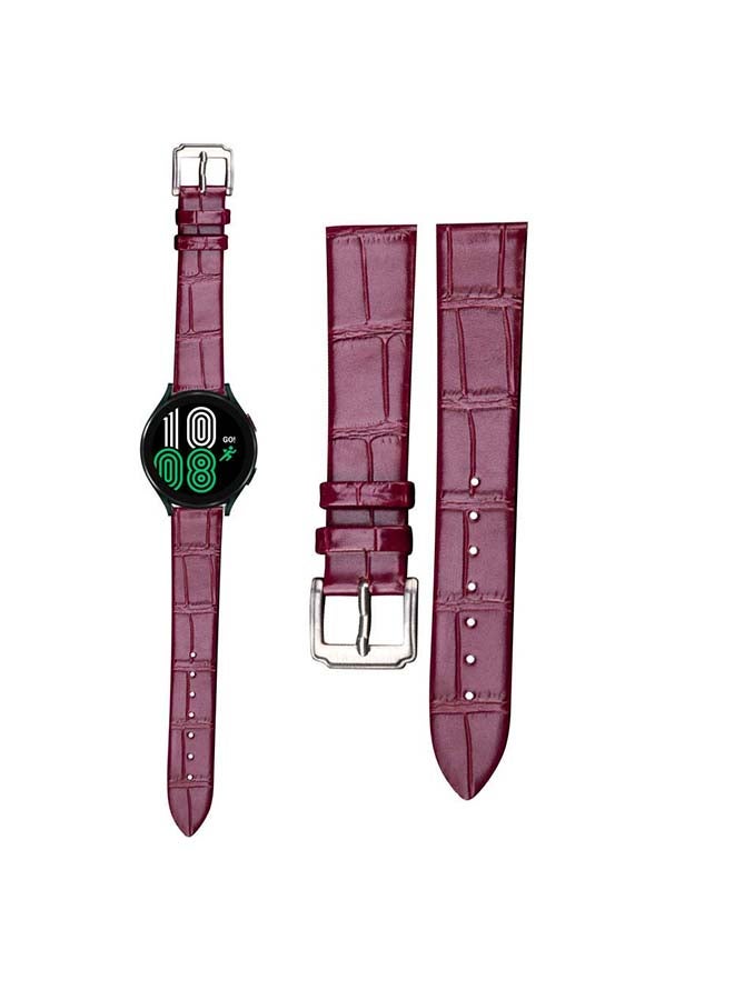 Perfii Replacement Band For Samsung Galaxy Watch4 Burgundy - Image 1