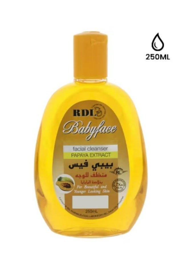 RDL - Papaya Extract Baby Facial Cleanser Yellow 250ML - Image 1