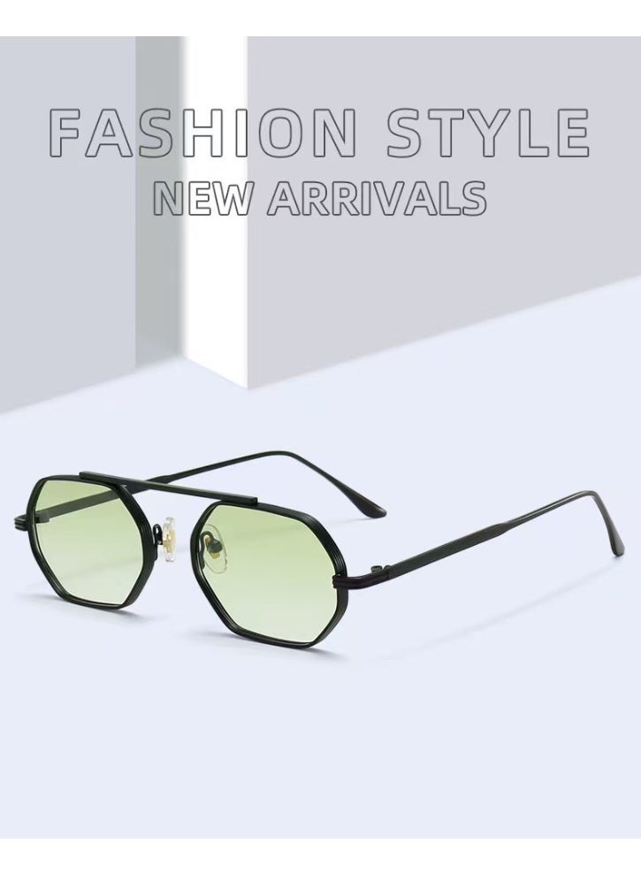 ريتي نظارة شمسية رجالي ونسائي بإطار معدني أنيق وعدسات مستقطبة مع حماية من الأشعة فوق البنفسجية | نظارات موضة فاخرة للقيادة والسفر والرحلات والأنشطة الخارجية | تصميم عصري وخفيف الوزن - Image 5