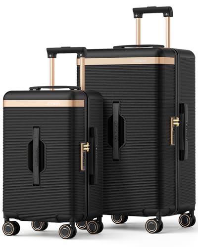 Joyway Luggage Sets 2 Piece, 22 Inch Carry On Luggage and 26 Inch Trunk Checked Luggage with Cup Holder, Lightweight Hardside Suitcase with Pressure-resistant Frame, Shock Absorbing Wheel and TSA Lock - Image 1