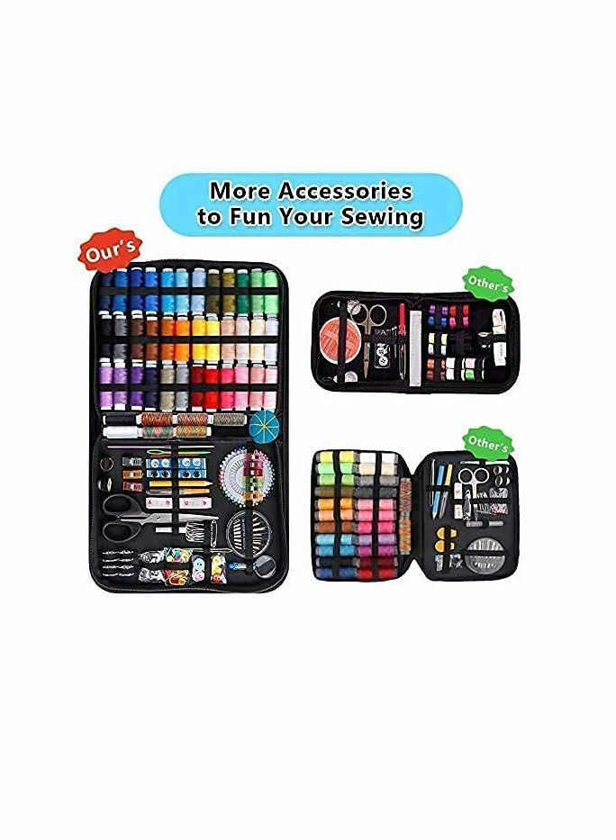 KASTWAVE Sewing Kit,226 pcs Kits for Adults Basic Premium Supplies,Thread Spools Complete Needle Thread Suitable Kit Traveler,Emergency Beginner Kids DIY and Home  - Image 3