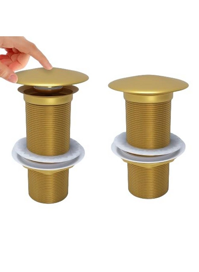 JAGGER JAG133 Brass Stainless Steel Wash Basin Waste Popup Sink Coupling with Full Thread Glossy Finish Corrosion Resistant for Home/Office/Bathroom ([ 5" INCH ] Gold, 1) - Image 2