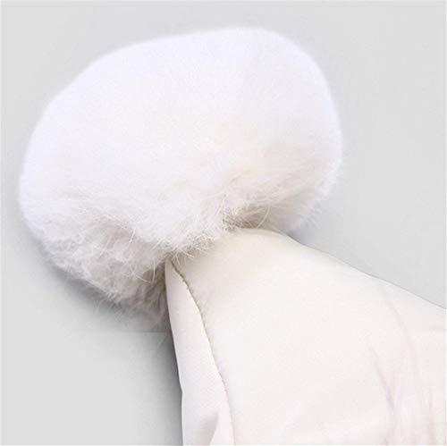 SRVNFBKT Baby Girls Boys Winter Warm Jacket Hooded Snowsuit Windproof Coat Outerwear Soft Fur Hoodies FBA (Beige, 12-18 Months) - Image 3