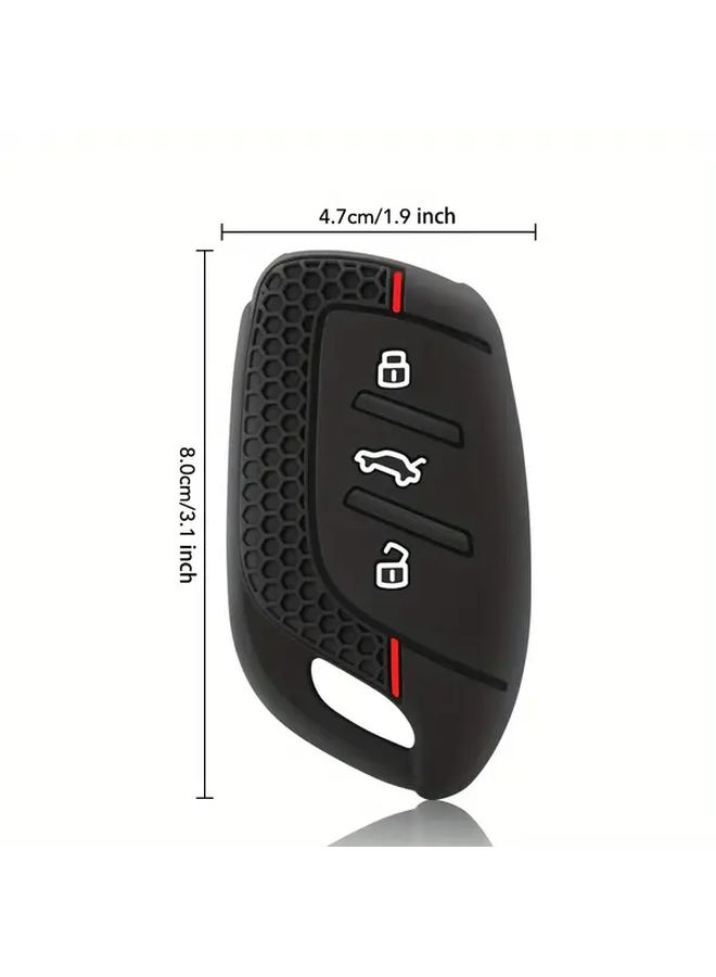 غطاء مفتاح السيليكون الأسود لحماية مفاتيح سيارات MG و Roewe متين - Image 3
