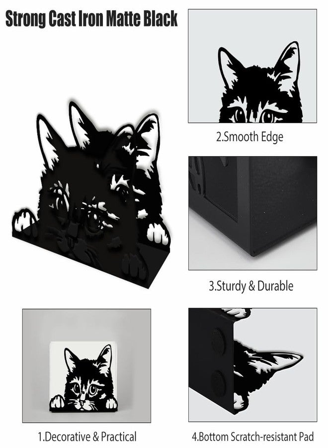 SUPERDANT Cute Cat Napkin Stand Metal Tissue Holder Organizer Animals Paper Napkins Holders for Kitchen Serviette Holder Dispenser Home Dining Room Dinner Party Modern Table Decoration Gifts - Image 4