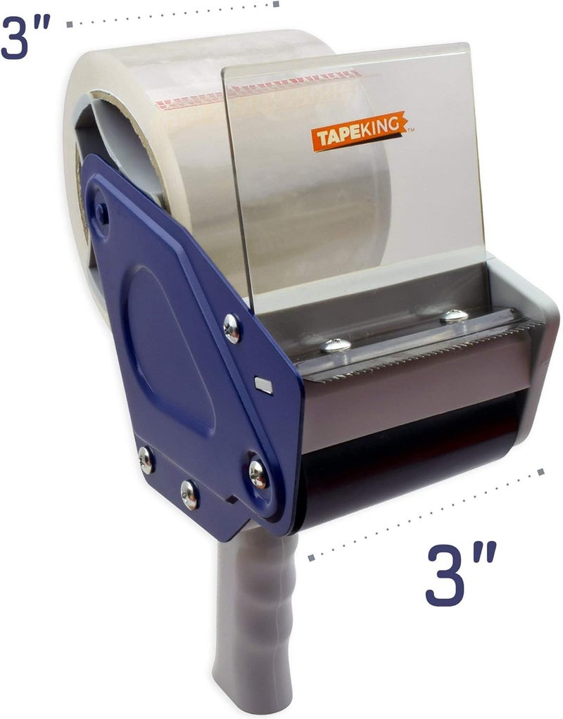 Tape King Packing Tape Dispenser Gun - Handheld Tape Gun with 1 Bonus Clear Packaging Tape (3 Inch Wide) - Shipping Tape for Sealing, Storing, and Moving Boxes, 1 Pack - Image 2