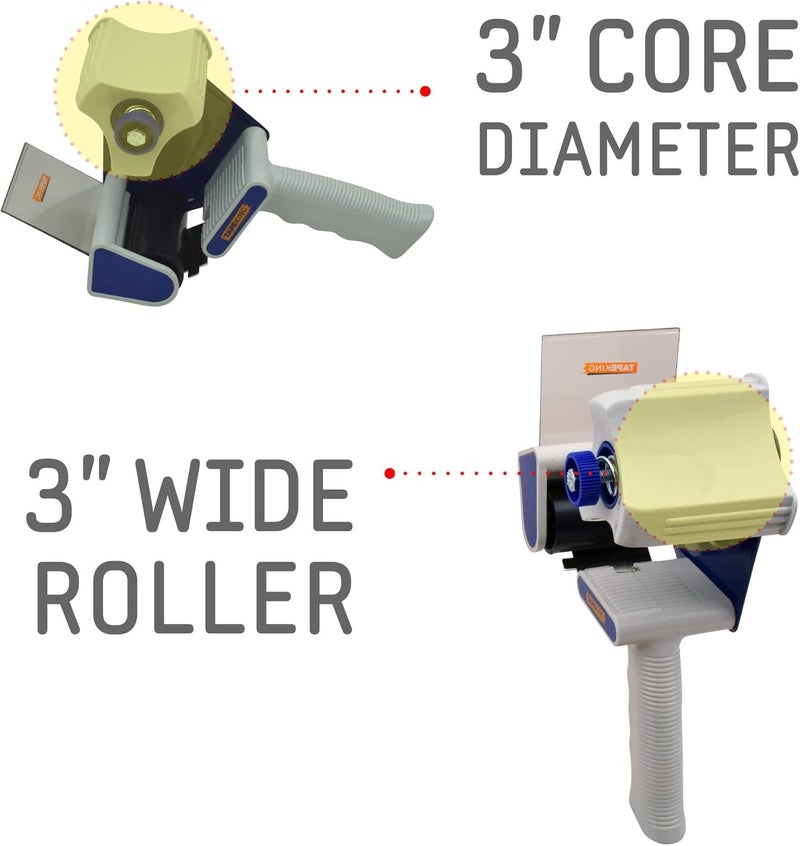 Tape King Packing Tape Dispenser Gun - Handheld Tape Gun with 1 Bonus Clear Packaging Tape (3 Inch Wide) - Shipping Tape for Sealing, Storing, and Moving Boxes, 1 Pack - Image 5